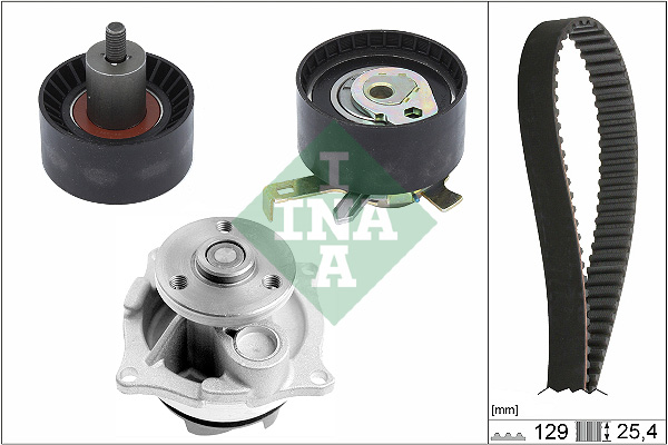 SCHAEFFLER INA Vandpumpe + tandremssæt 530006630 for FORD