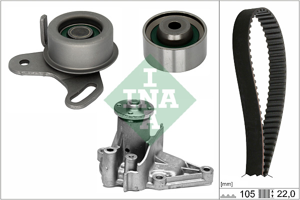 SCHAEFFLER INA Vandpumpe + tandremssæt 530042731 for KIA