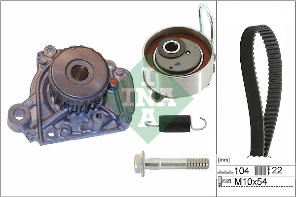 SCHAEFFLER INA Vandpumpe + tandremssæt 530050631 for HONDA