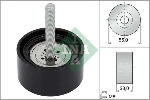 SCHAEFFLER INA Medløberhjul, multi-V-rem 532086910 for VAUXHALL