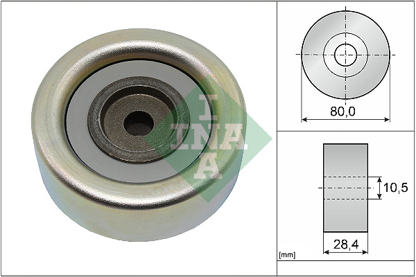 SCHAEFFLER INA Medløberhjul, multi-V-rem 532093310 for MITSUBISHI