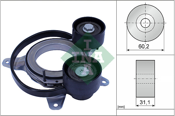SCHAEFFLER INA Remstrammer, kilerem 534081410 for VOLVO
