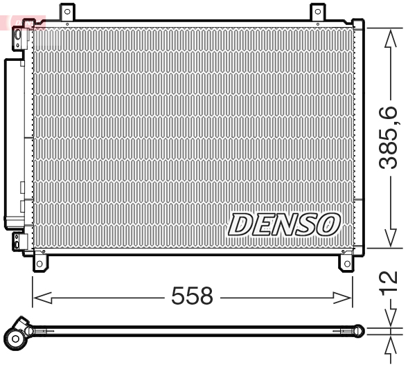 DENSO Kondensor, klimaanlæg dcn47012 for SUZUKI