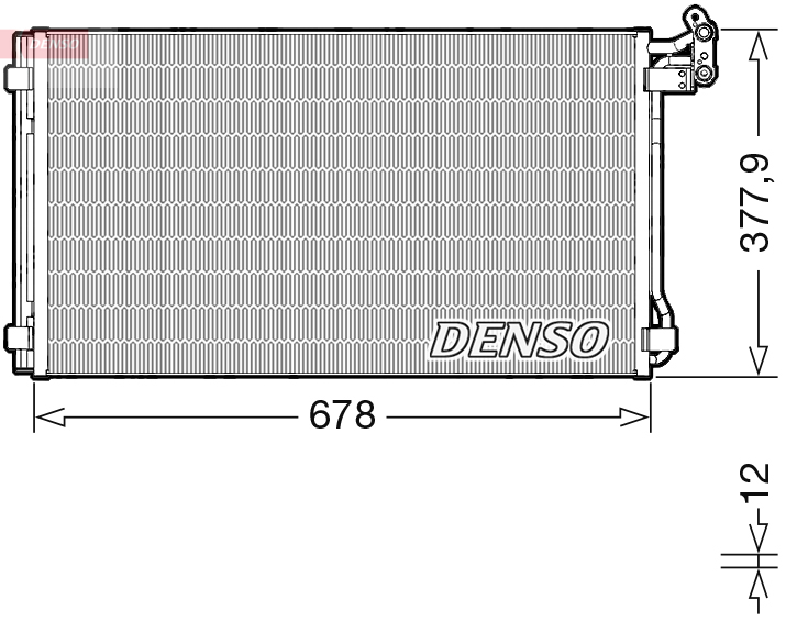 DENSO Kondensor, klimaanlæg dcn32068 for VW