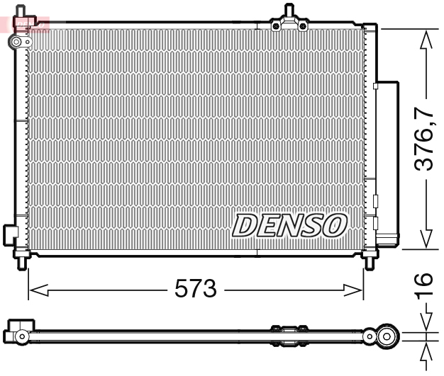 DENSO Kondensor, klimaanlæg dcn40031 for HONDA