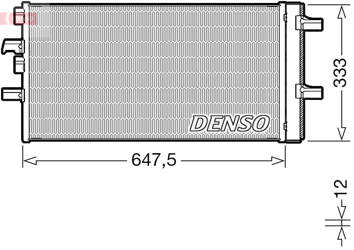 DENSO Kondensor, klimaanlæg dcn05108 for BMW