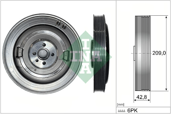 SCHAEFFLER INA Remskive, krumtapaksel 544051410 for VW