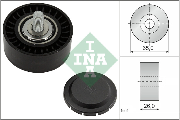 SCHAEFFLER INA Medløberhjul, multi-V-rem 532111310 for AUDI