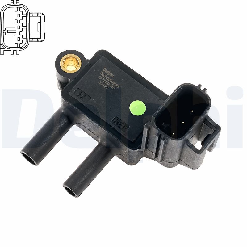 DELPHI Sensor,udstødningstryk dps0002612b1 for FORD VOLVO JAGUAR LAND ROVER