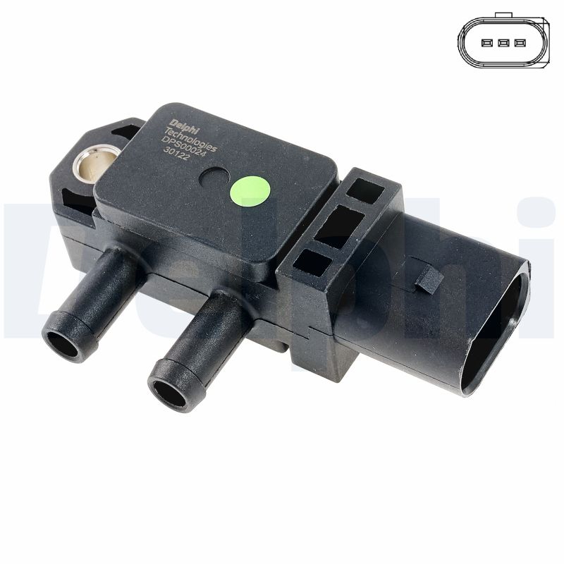 DELPHI Sensor,udstødningstryk dps0002412b1 for AUDI