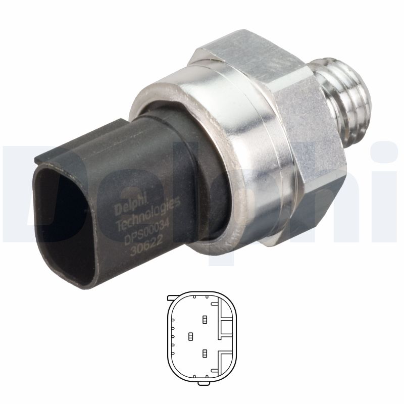 DELPHI Sensor,udstødningstryk dps0003412b1 for MERCEDES-BENZ