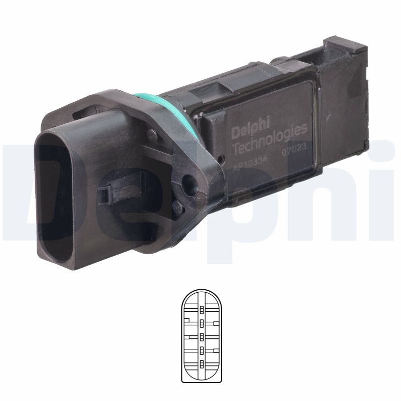 DELPHI Luftmængdesensor AF10334-12B1 for VW