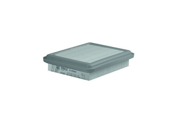 MAHLE Luftfilter lx591 Filterindsats length_mm_203|Længde [mm]|232 width_mm_206|Bredde [mm]|185 height_mm_209|Højde [mm]|52 seal_material_2923|Materia