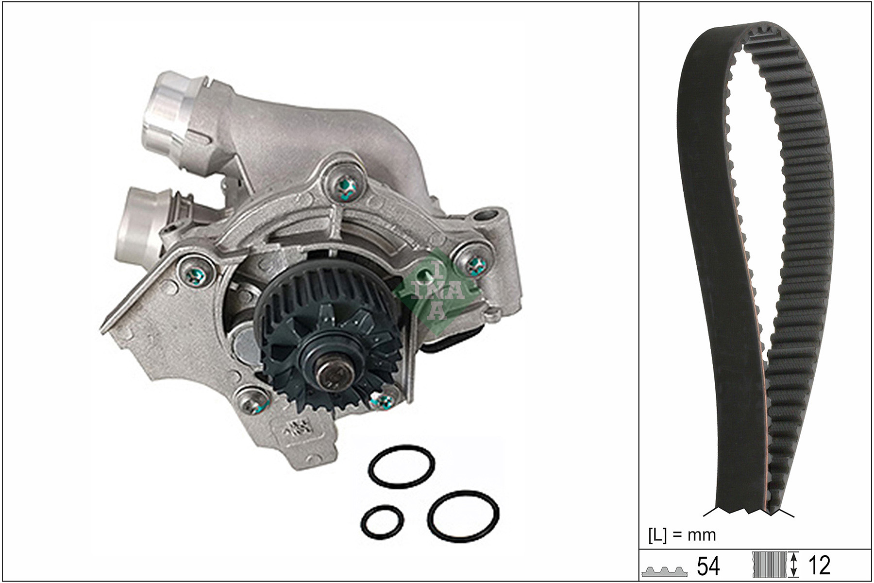 SCHAEFFLER INA Vandpumpe + tandremssæt 530084530 for VW AUDI