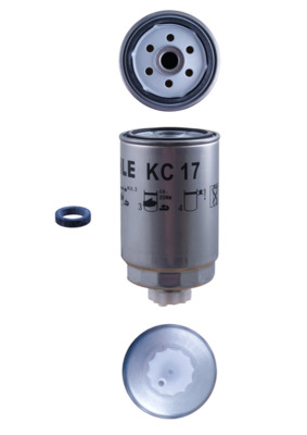 MAHLE Brændstof-filter kc17d Påskruet 157,5mm for VOLVO FORD IVECO STEYR VM GENERAL MOTORS LANCIA FIAT GURGEL MWM