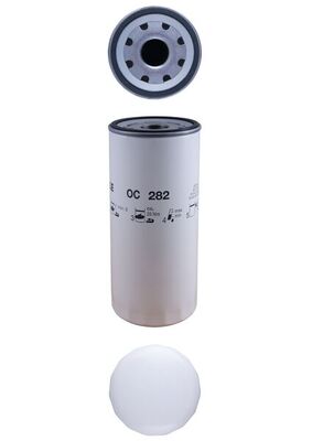 MAHLE Oliefilter oc282 Påskruet 260mm 1 3/8-16UNF-2B for VOLVO ONAN FORD GENERAL MOTORS FIAT ISUZU MITSUBISHI DAF RENAULT TRUCKS