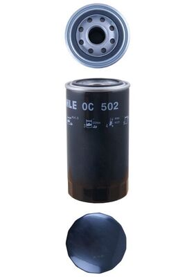 MAHLE Oliefilter oc502 Påskruet 175mm M27x2 for IVECO DAEWOO FORD VW