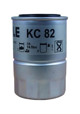 MAHLE Brændstof-filter kc82d Påskruet 122mm M20x1,5 for OPEL GENERAL MOTORS DAIHATSU ISUZU MAZDA MITSUBISHI VAUXHALL KIA