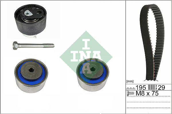 SCHAEFFLER INA Tandremssæt 530076510 for PEUGEOT LAND ROVER JAGUAR