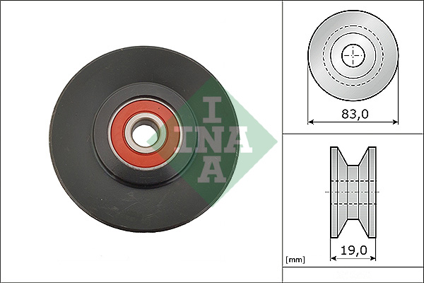 SCHAEFFLER INA Strammehjul, kilerem 531093910 for MITSUBISHI