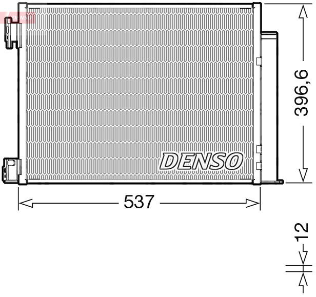 DENSO Kondensor, klimaanlæg dcn46032 for NISSAN