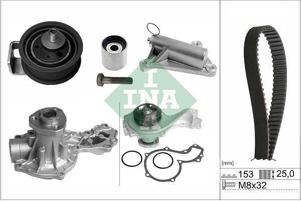 SCHAEFFLER INA Vandpumpe + tandremssæt 530035930 for VW