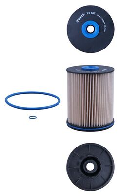 MAHLE Brændstof-filter kx567d Filterindsats diameter_mm_200|Diameter [mm]|91 height_mm_209|Højde [mm]|115 inner_diameter_2_mm_996|Indvendig diameter 2