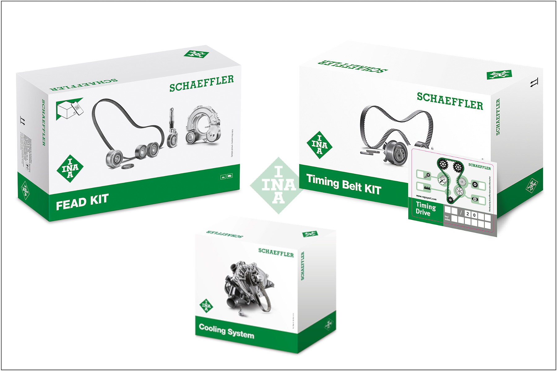 SCHAEFFLER INA Vandpumpe + tandremssæt 530065050 for VW AUDI