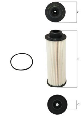 Brændstof-filter MAHLE ORIGINAL KX 73/1D
