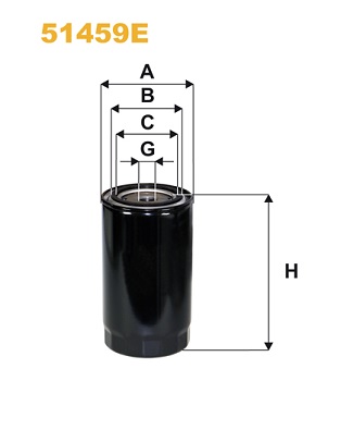 WIX FILTERS Oliefilter 51459e Påskruet 183mm 3/4-16 UNF for FORD VOLVO VM GENERAL MOTORS DAEWOO TALBOT NISSAN FREIGHTLINER VAG RENAULT TRUCKS MAN