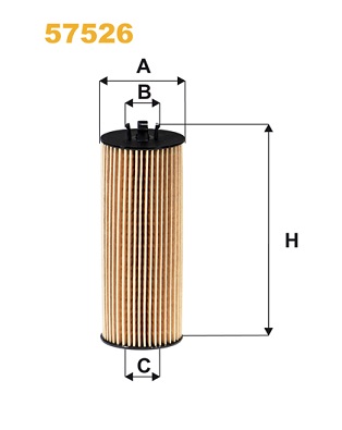 WIX FILTERS Oliefilter 57526 Filterindsats height_mm_209|Højde [mm]|138 outer_diameter_mm_497|Yderdiameter [mm]|52 height_1_mm_339|Højde 1 [mm]|138 in