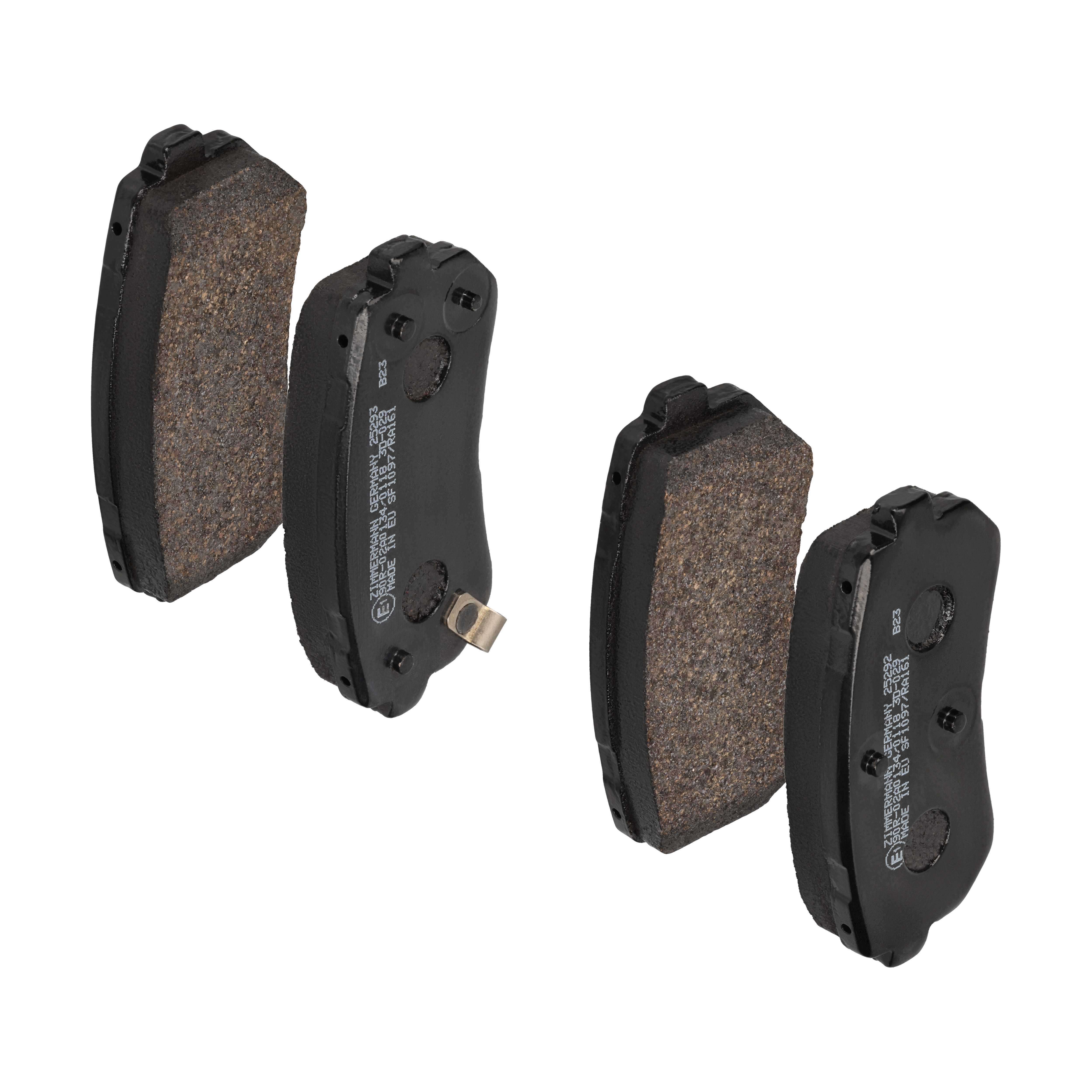 ZIMMERMANN Bremseklodser 252921551 bagaksel for KIA (DYK) HYUNDAI KIA