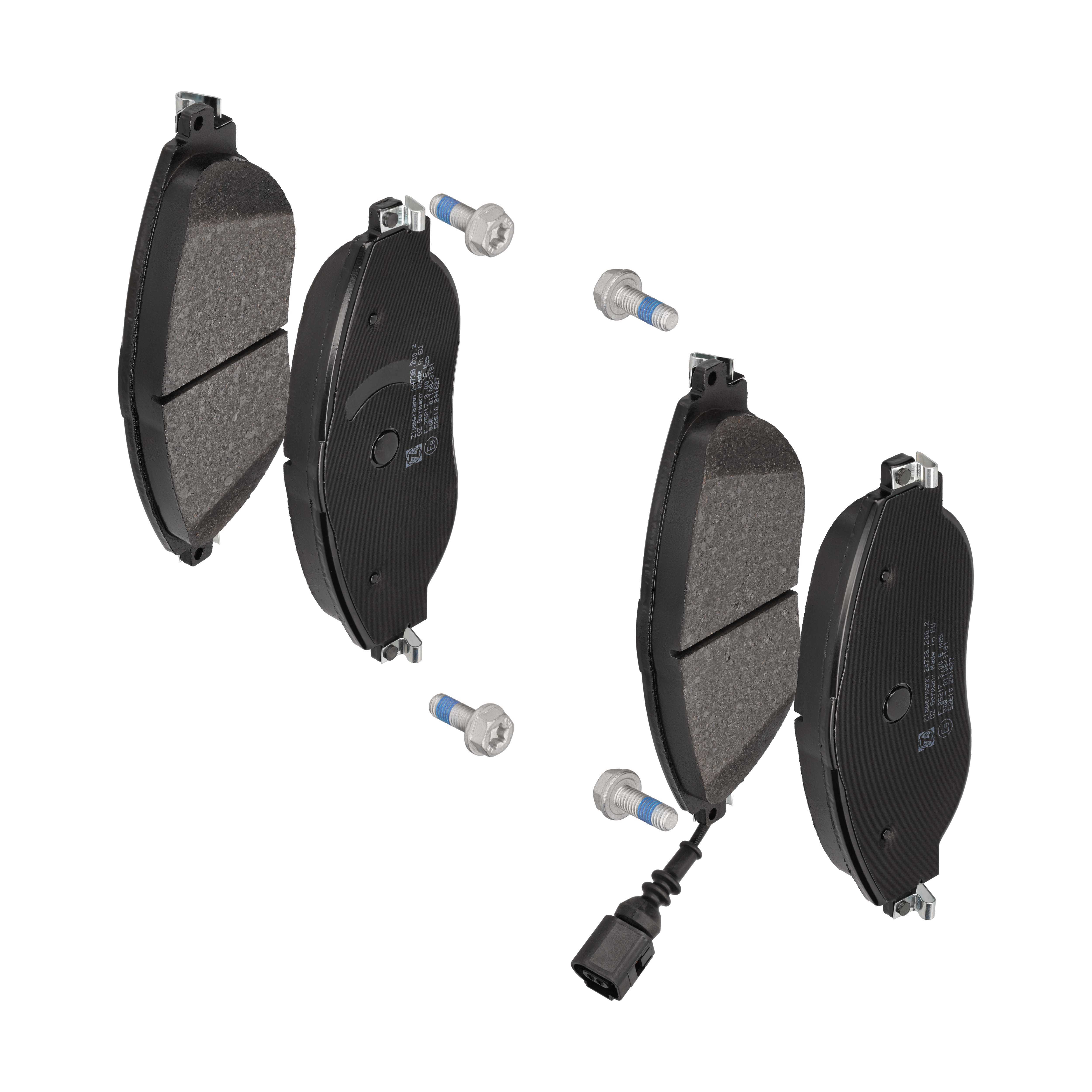 ZIMMERMANN Bremseklodser 247382002 foraksel for VAG VW (SVW)