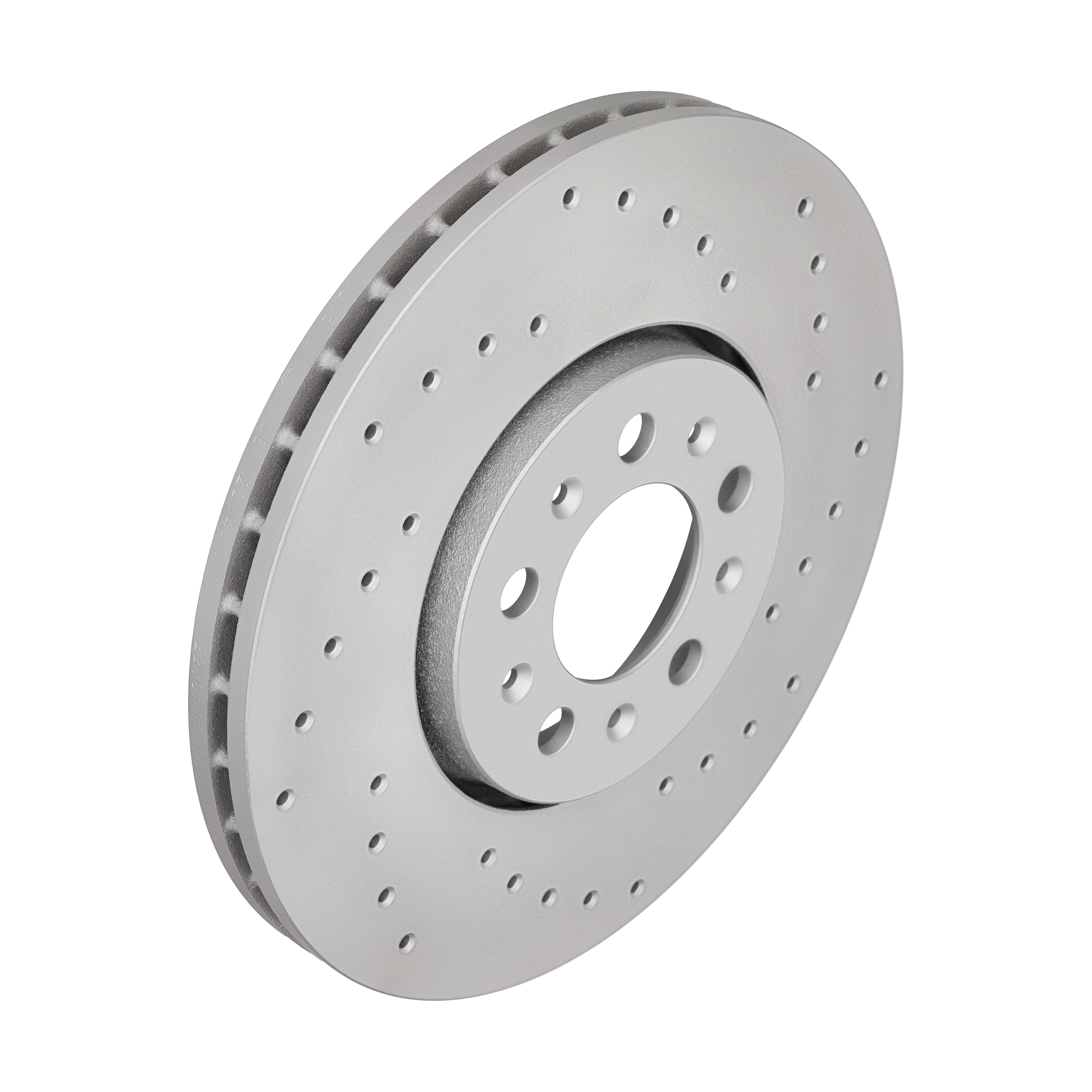 ZIMMERMANN Bremseskive 100123552 foraksel perforeret 288mm 25mm for VW (FAW) VAG SKODA (SVW)