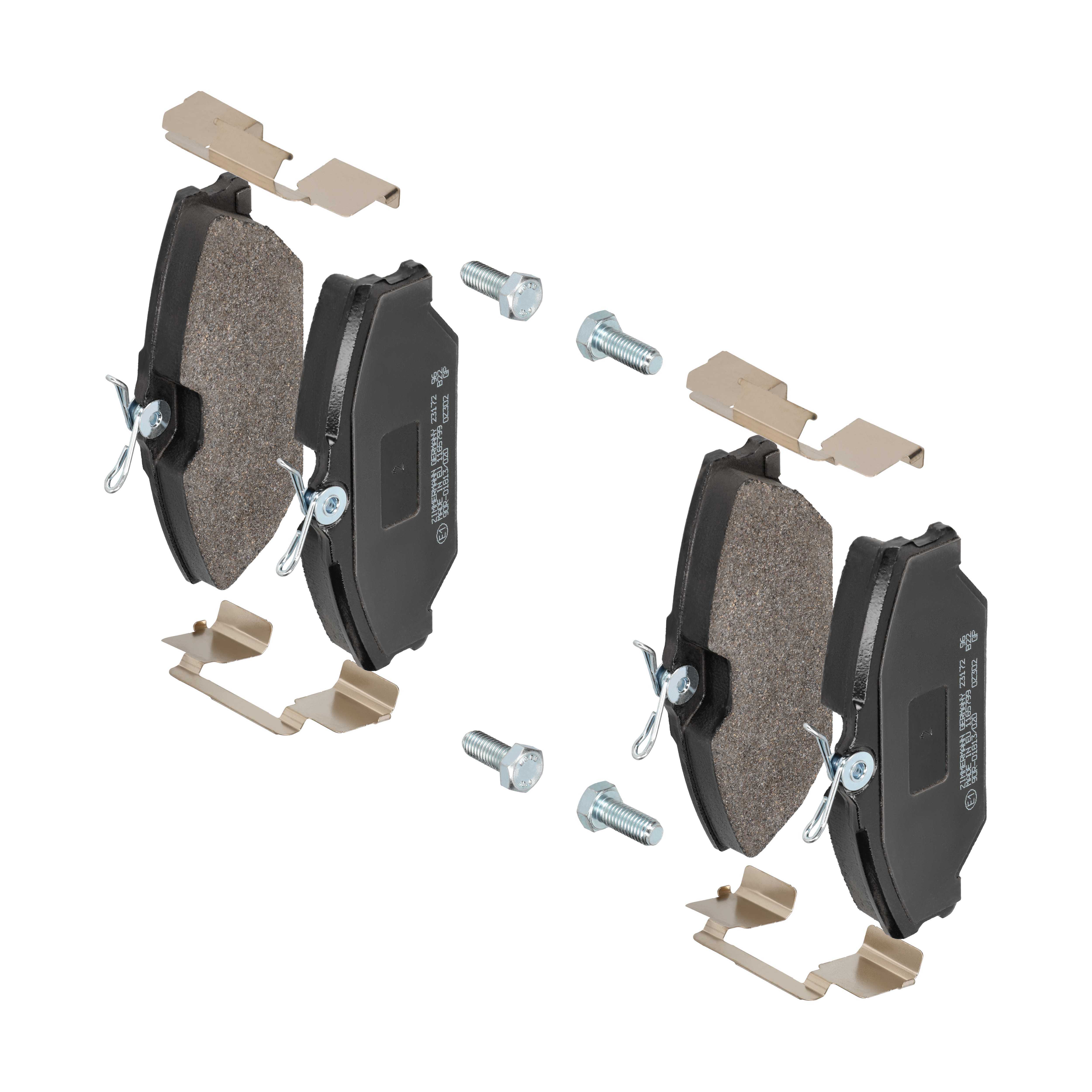ZIMMERMANN Bremseklodser 231721801 foraksel for RENAULT