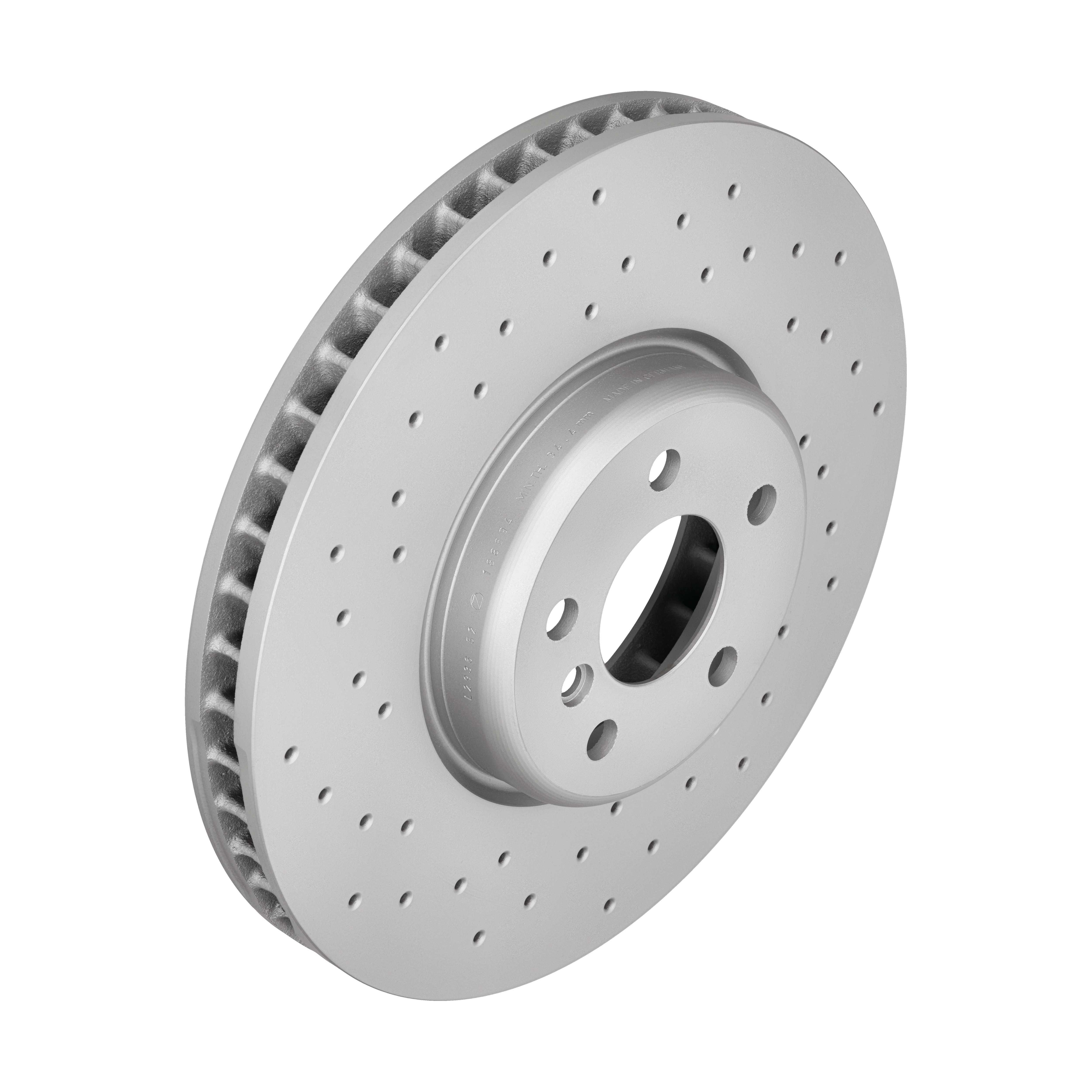 ZIMMERMANN Bremseskive 150293652 venstre foraksel perforeret 348mm 36mm for BMW (BRILLIANCE) BMW TOYOTA