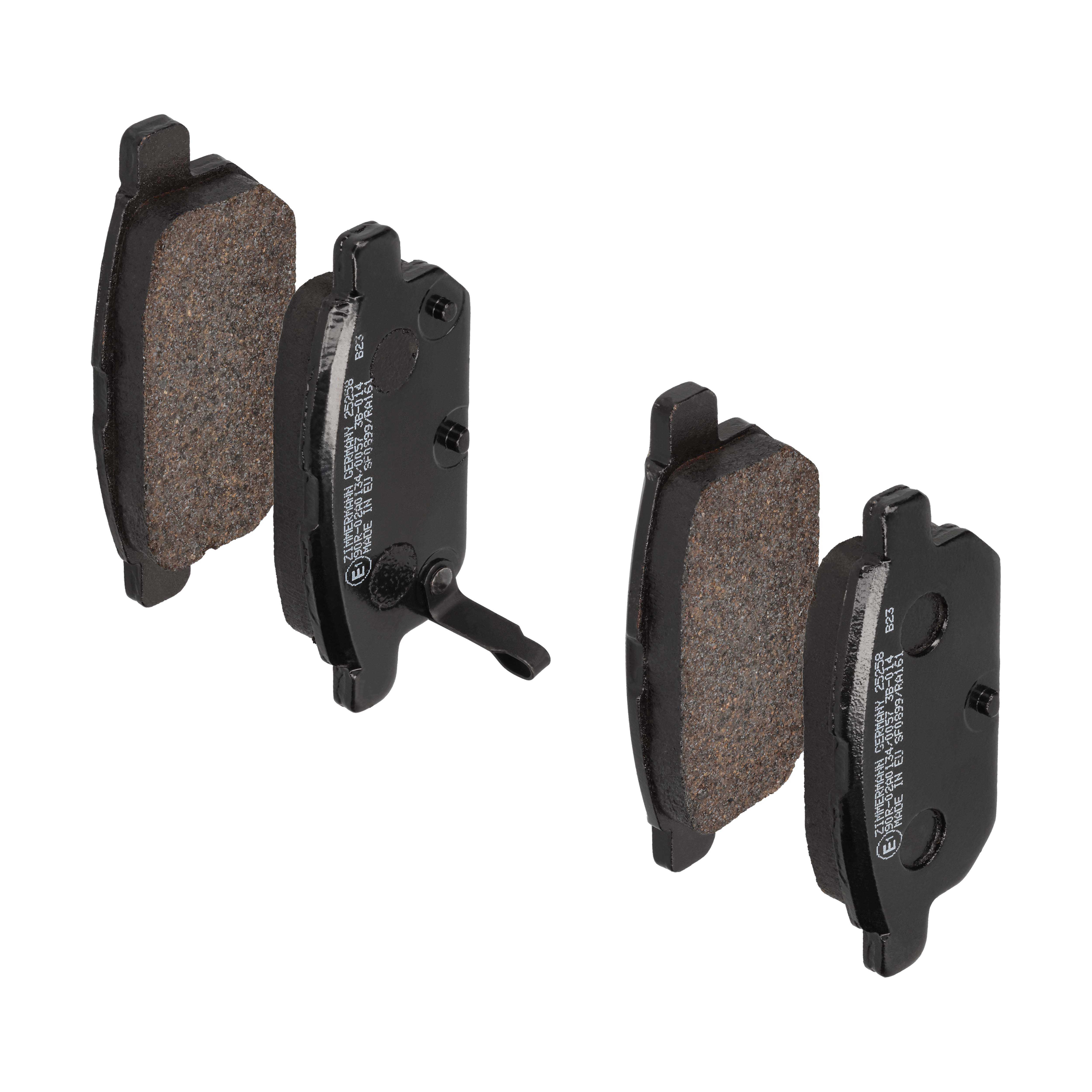 ZIMMERMANN Bremseklodser 252581451 bagaksel for SUZUKI