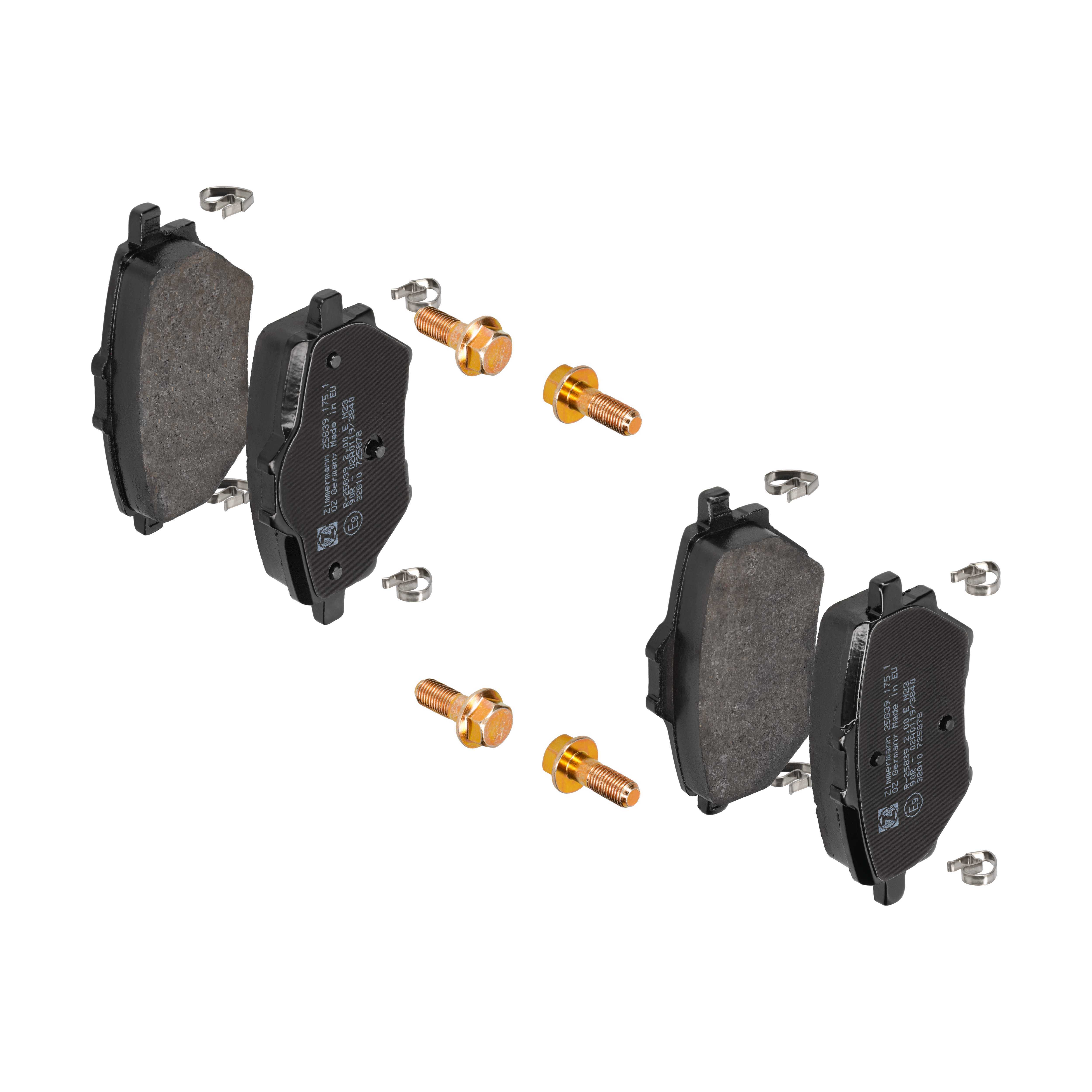 ZIMMERMANN Bremseklodser 258391751 bagaksel for OPEL CITROËN/PEUGEOT PEUGEOT (DF-PSA)