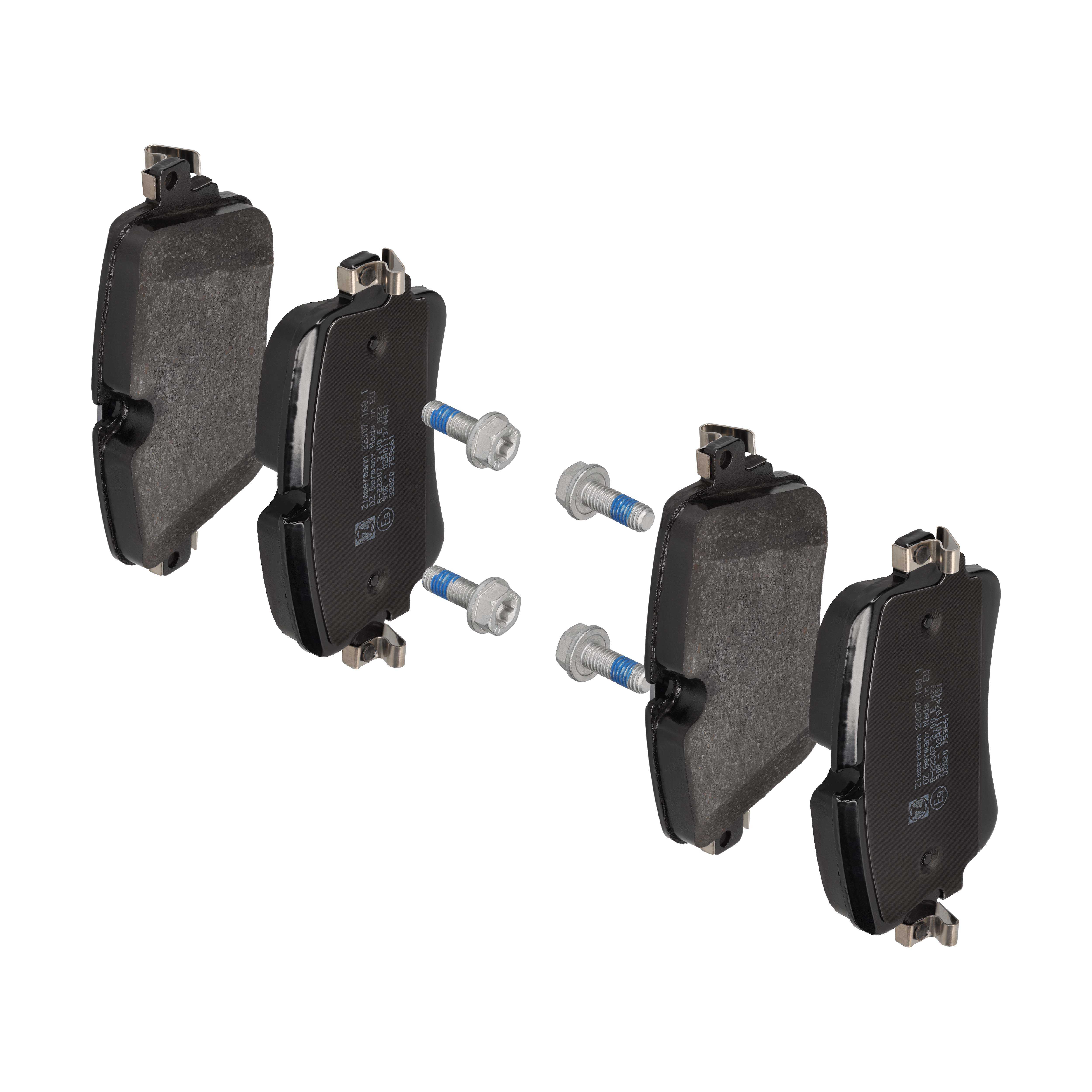 ZIMMERMANN Bremseklodser 223071681 bagaksel for AUDI VAG