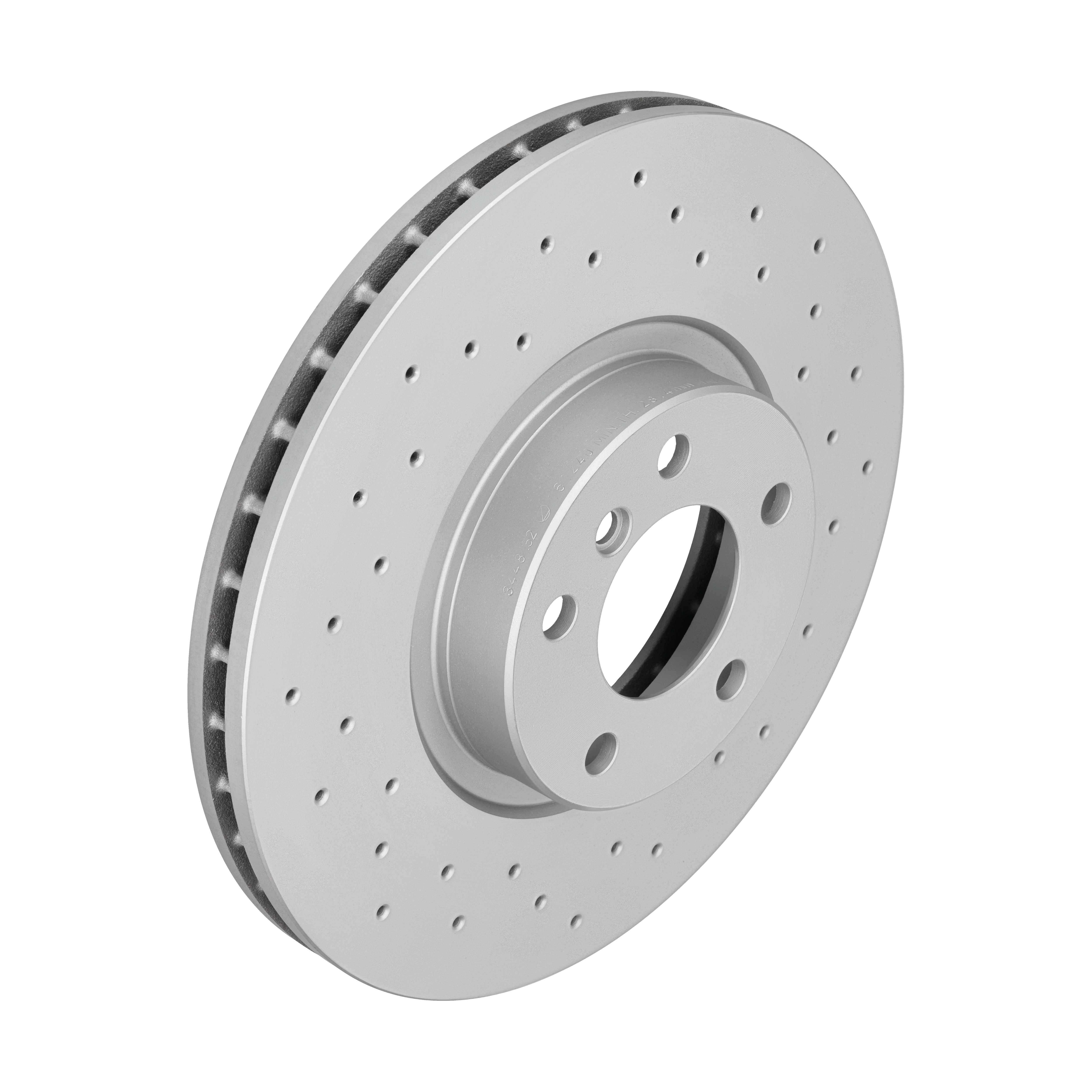 ZIMMERMANN Bremseskive 150344852 foraksel perforeret 348mm 30mm for BMW