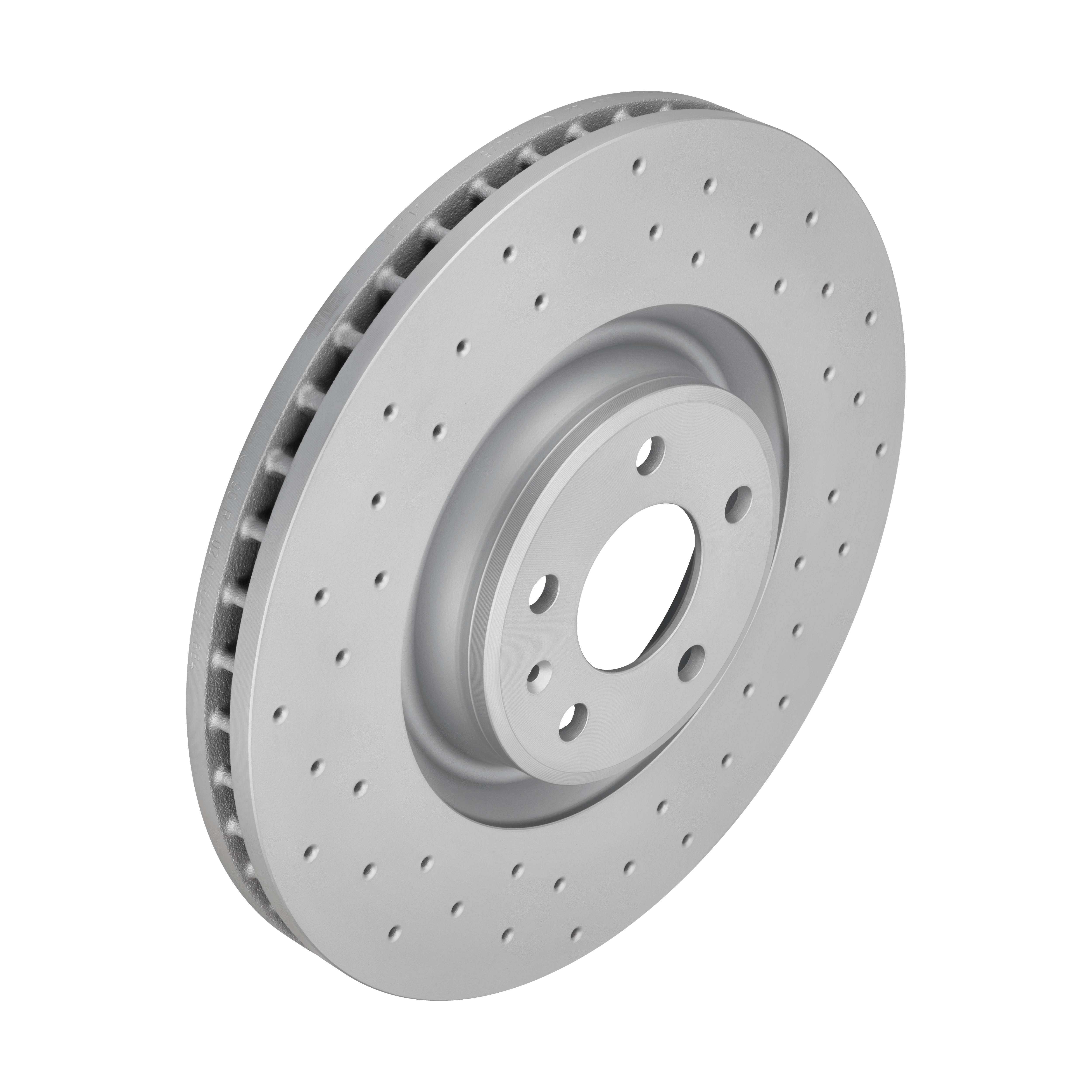 ZIMMERMANN Bremseskive 100335752 foraksel perforeret 356mm 34mm for AUDI (FAW) VW (SVW)