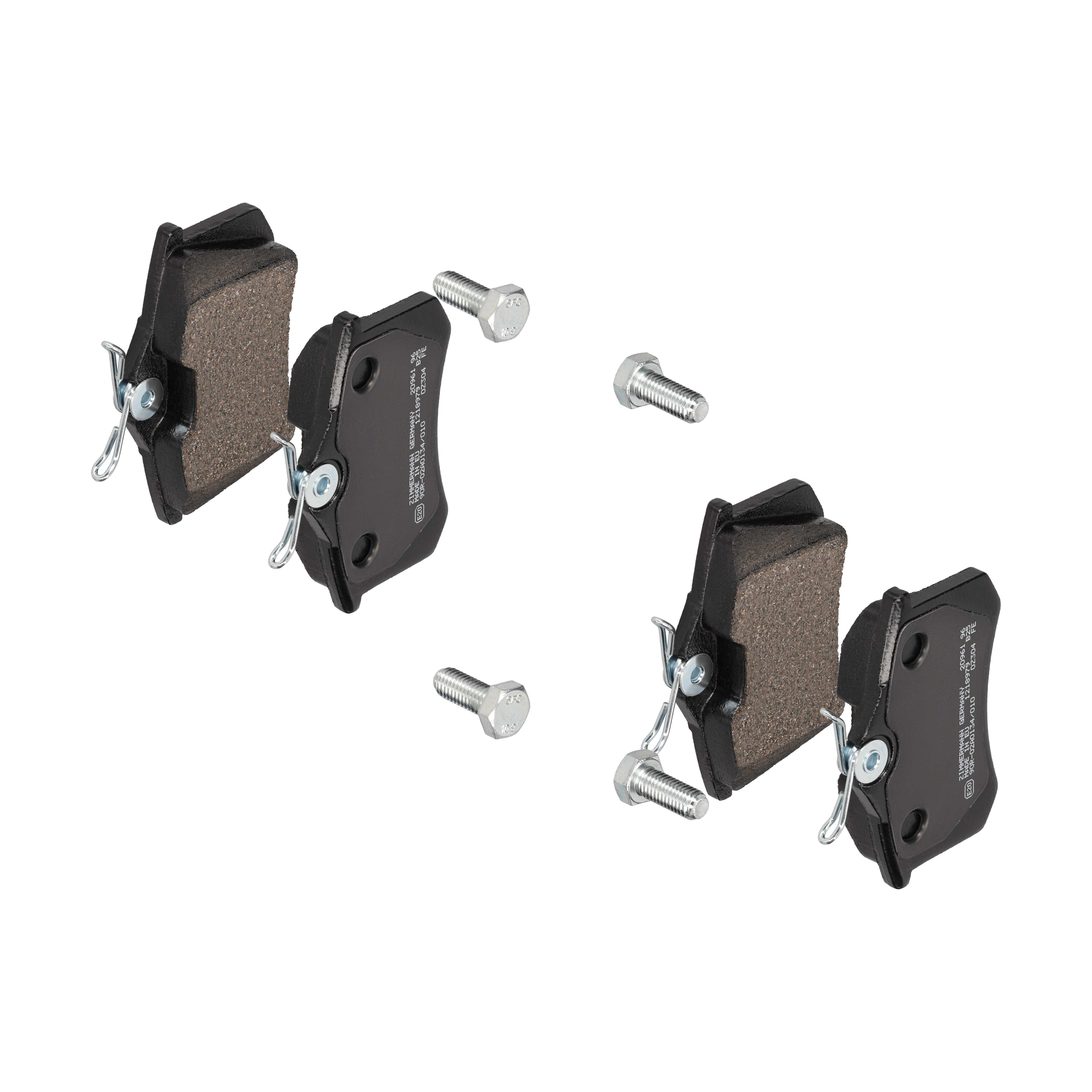 ZIMMERMANN Bremseklodser 209611721 bagaksel for CITROËN/PEUGEOT PEUGEOT (DF-PSA) FORD FIAT CITROËN CHERY VAG VW (FAW) VW (SVW)