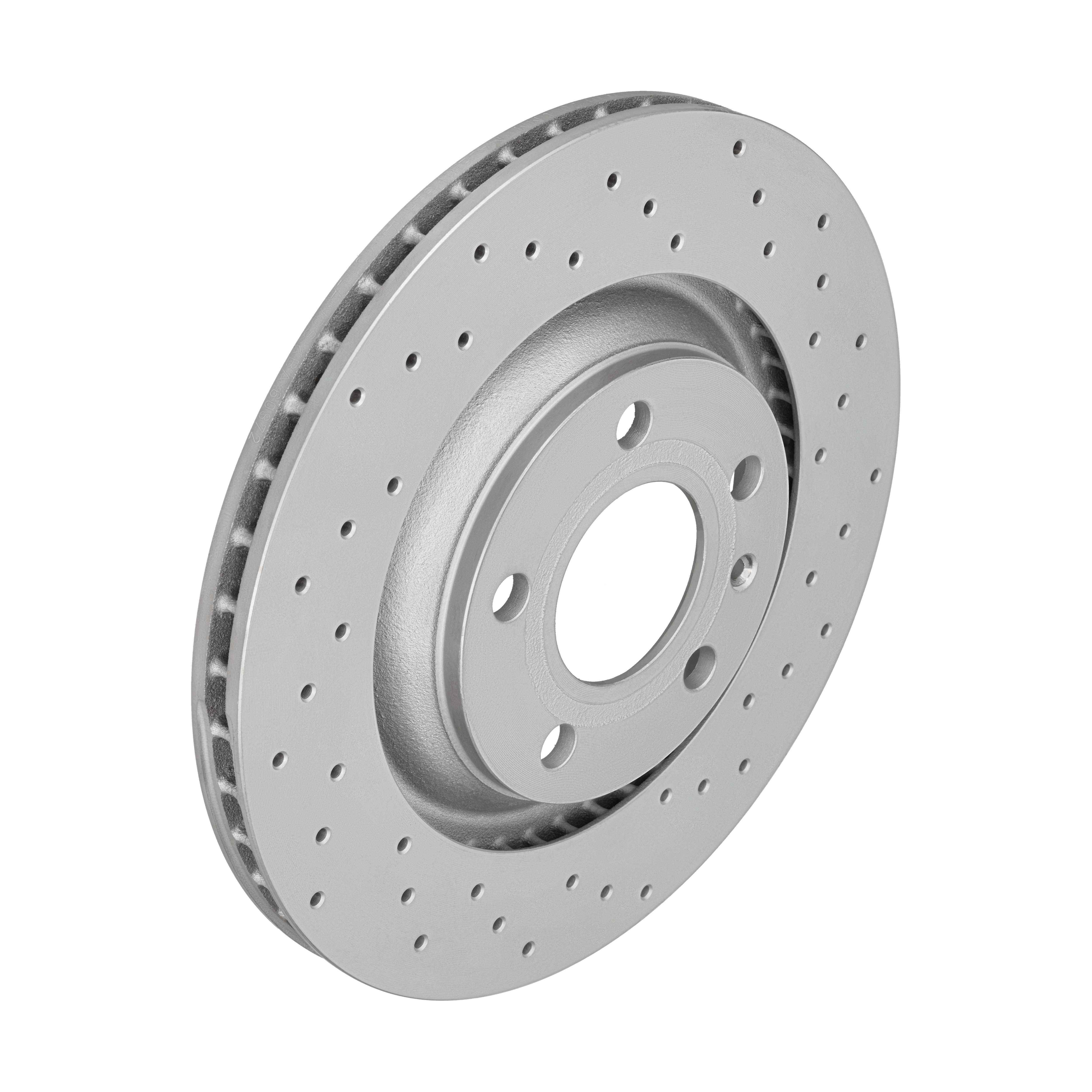 ZIMMERMANN Bremseskive 100331652 bagaksel perforeret 300mm 22mm for AUDI