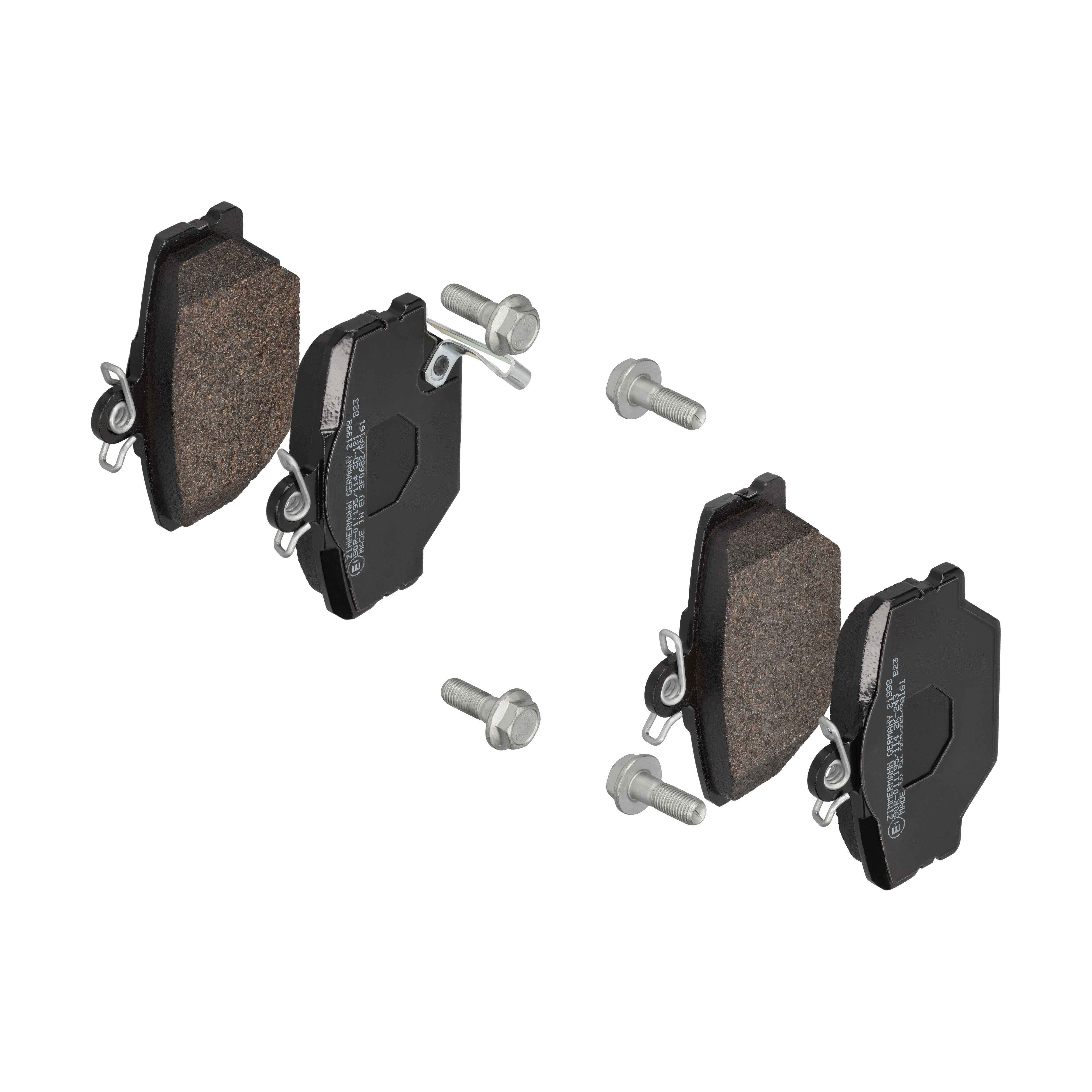 ZIMMERMANN Bremseklodser 219991601 foraksel for SMART