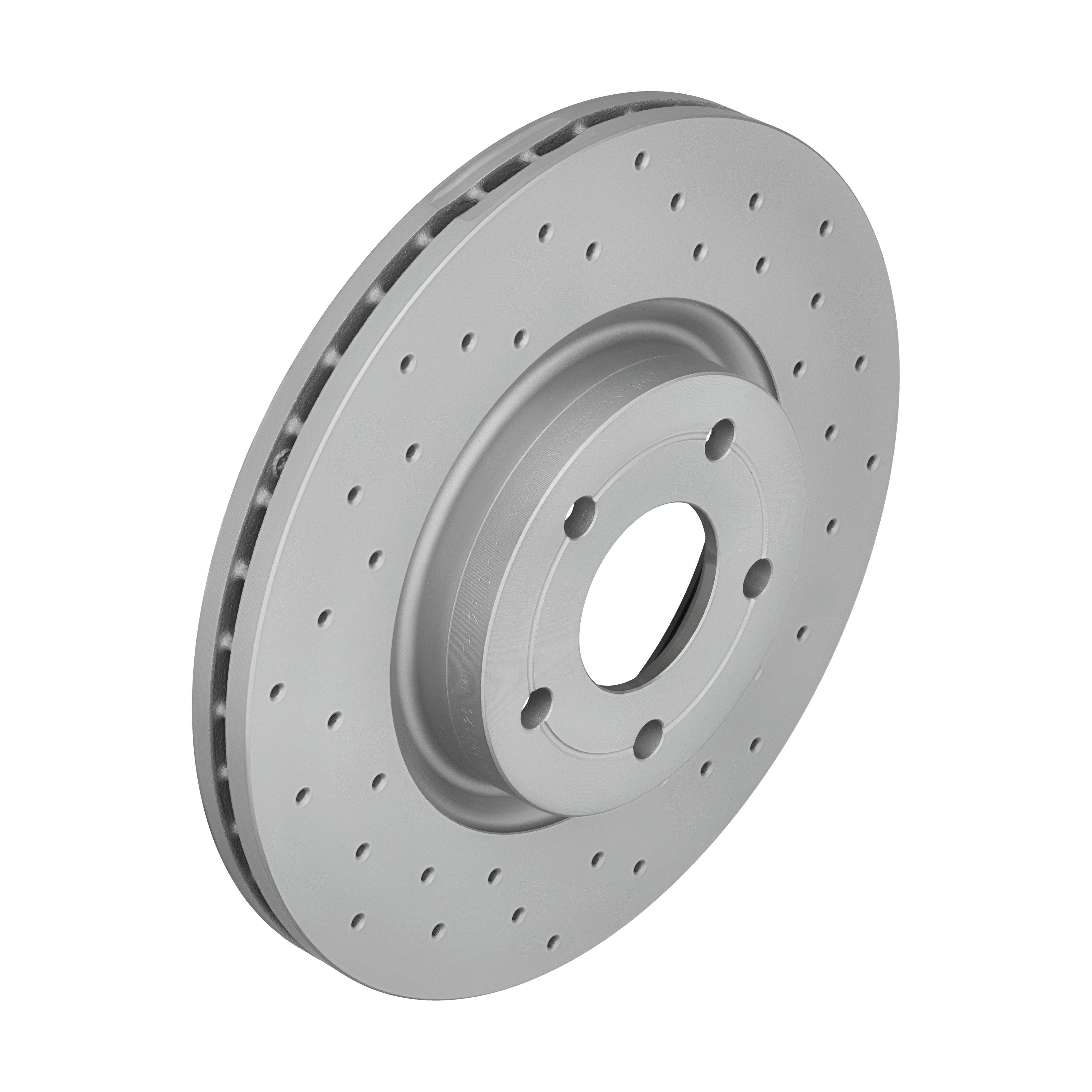 ZIMMERMANN Bremseskive 250135352 foraksel perforeret 300mm 25mm for VOLVO FORD VOLVO (CHANGAN)