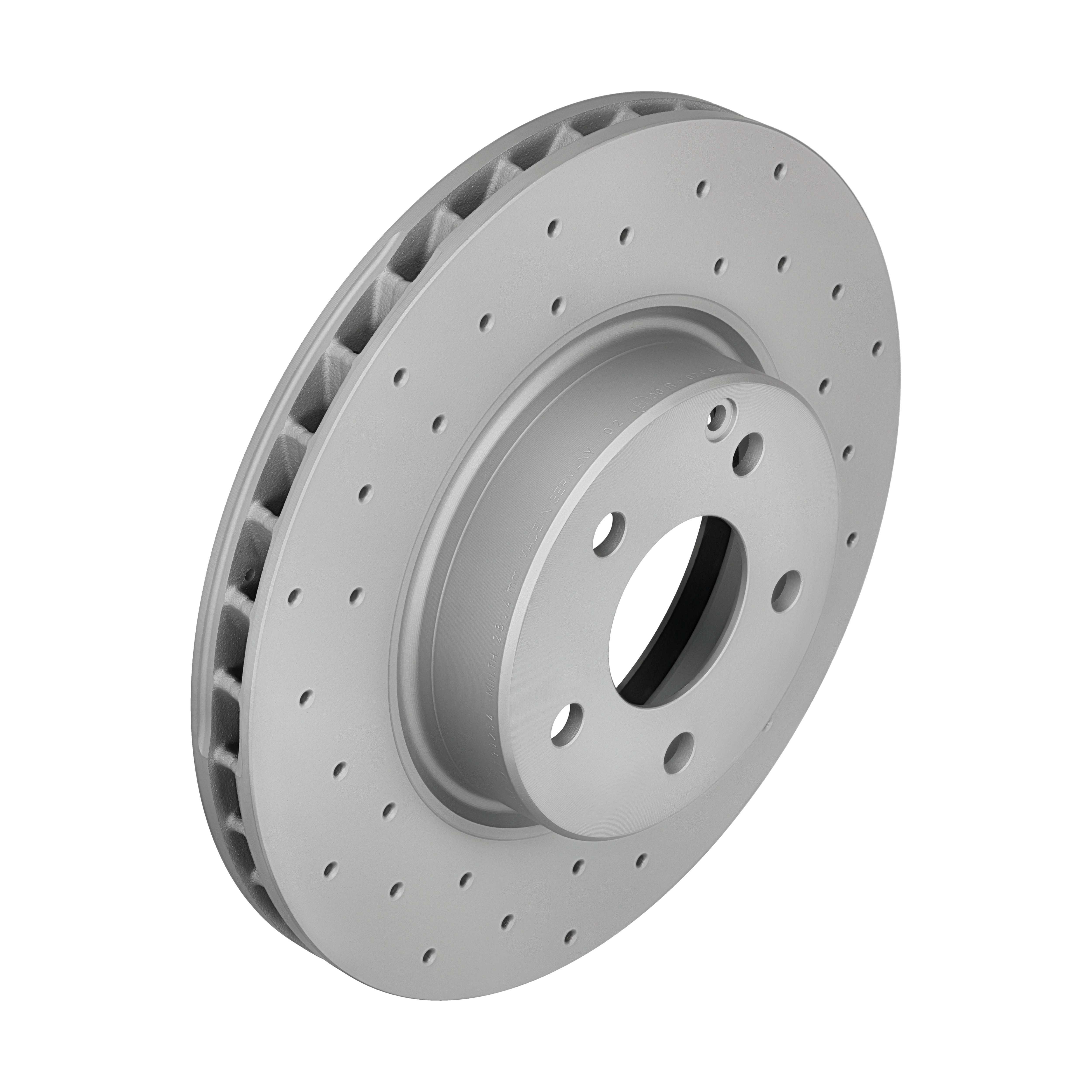 ZIMMERMANN Bremseskive 400362052 foraksel perforeret 312mm 28mm for MERCEDES-BENZ