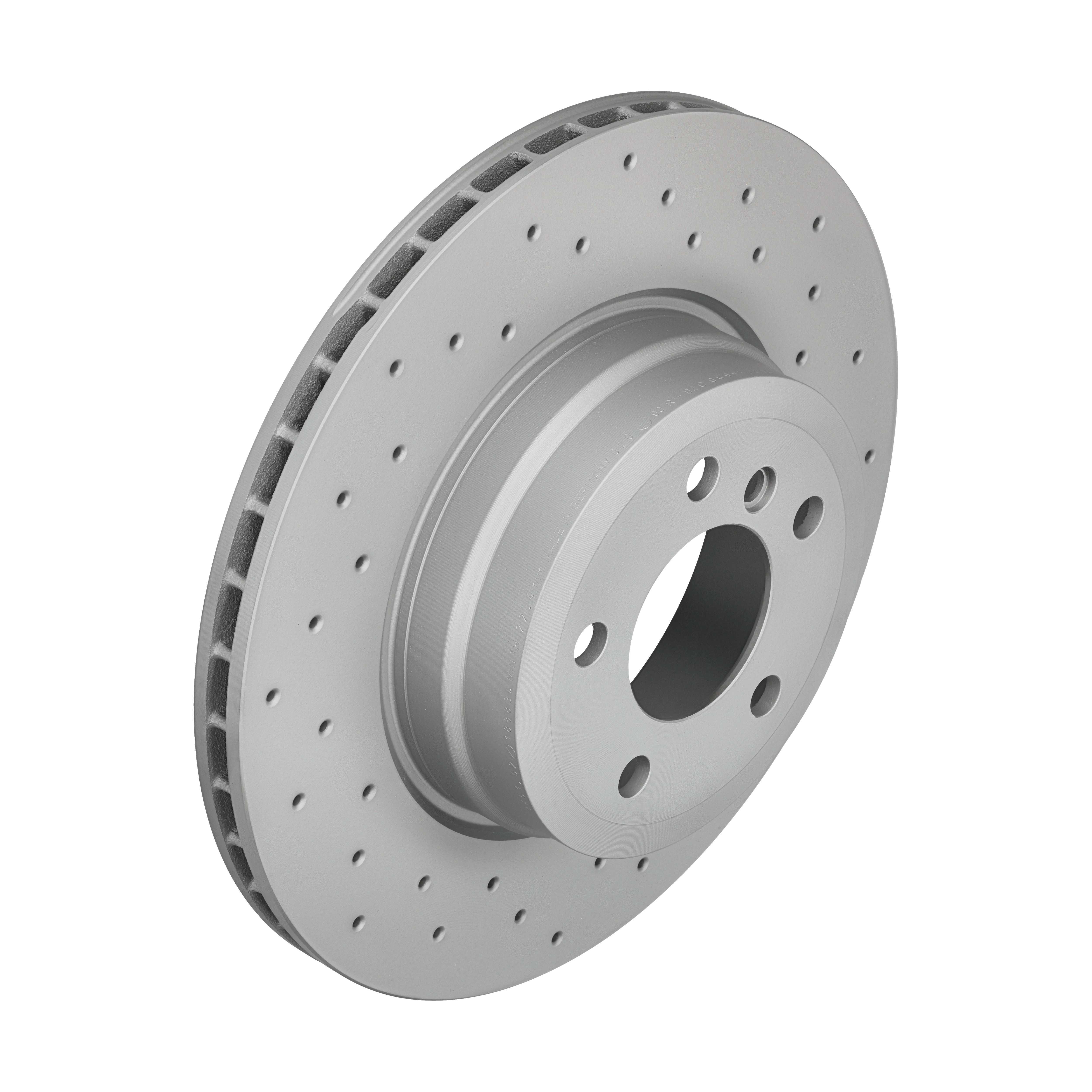 ZIMMERMANN Bremseskive 150345152 bagaksel perforeret 345mm 24mm for BMW