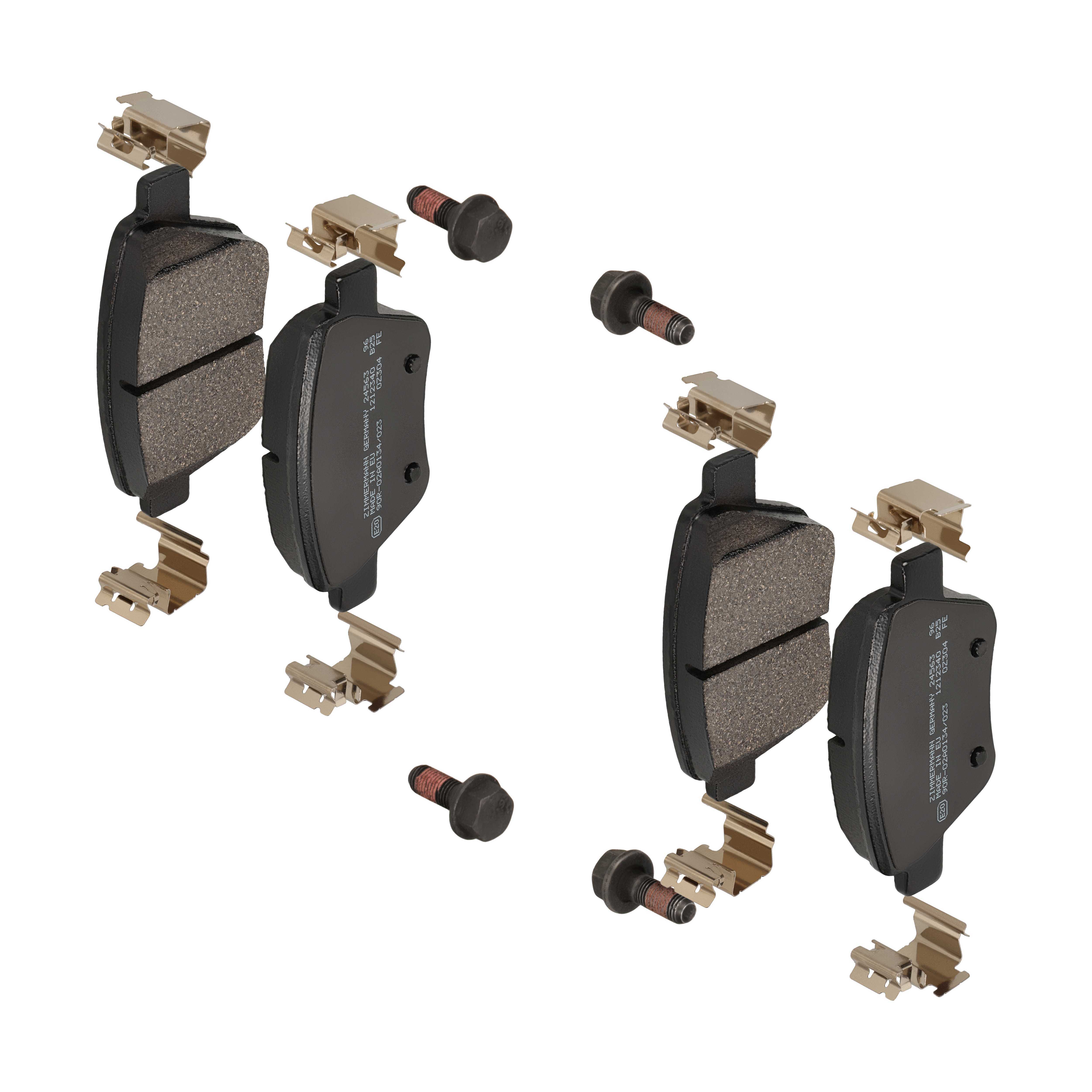 ZIMMERMANN Bremseklodser 245631652 bagaksel for SKODA (SVW) VW (FAW) VW VAG