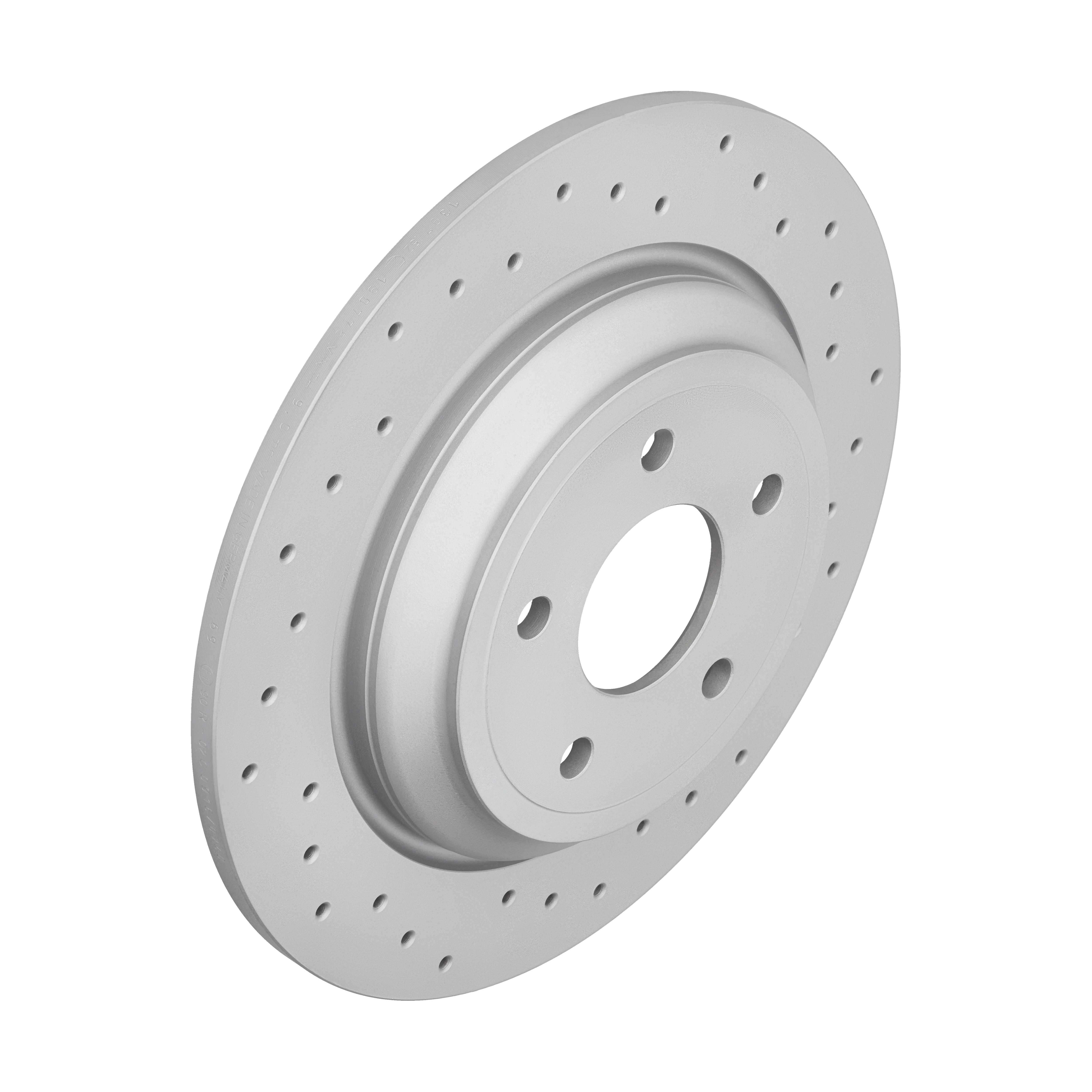 ZIMMERMANN Bremseskive 250139752 bagaksel perforeret 302mm 11mm for FORD